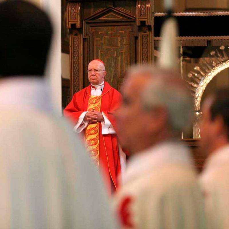 El cardenal Pedro Rubiano Sáenz fungió como presidente de la Conferencia Episcopal de Colombia (CEC) durante tres periodos (1990 – 1993; 1993 - 1996; 2002 - 2005). FOTO: Colprensa