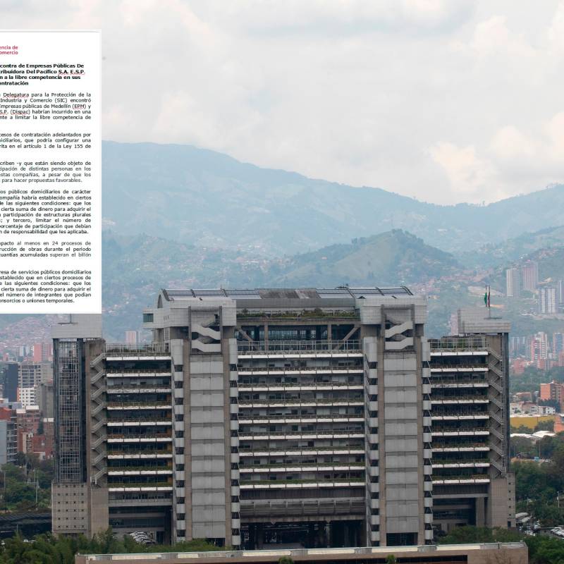 EPM indicó que ha estado y seguirá estando plenamente dispuesta a colaborar con la SIC, entregando toda la información que se requiera para el avance de la investigación. FOTO Esneyder Gutiérrez