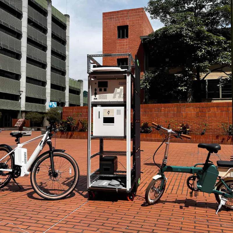 Esta es la estación móvil desarrollada en el marco del proyecto. FOTO: Cortesía UdeA