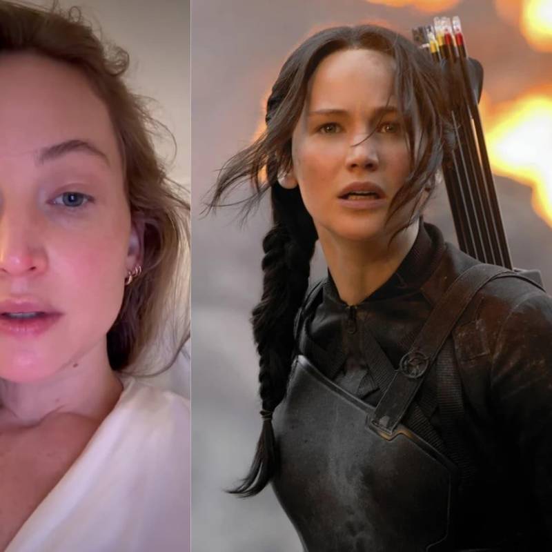 Jennifer Lawrence, actriz estadounidense y protagonista de la saga ‘Los juegos del hambre’. Foto: redes sociales @jlaw