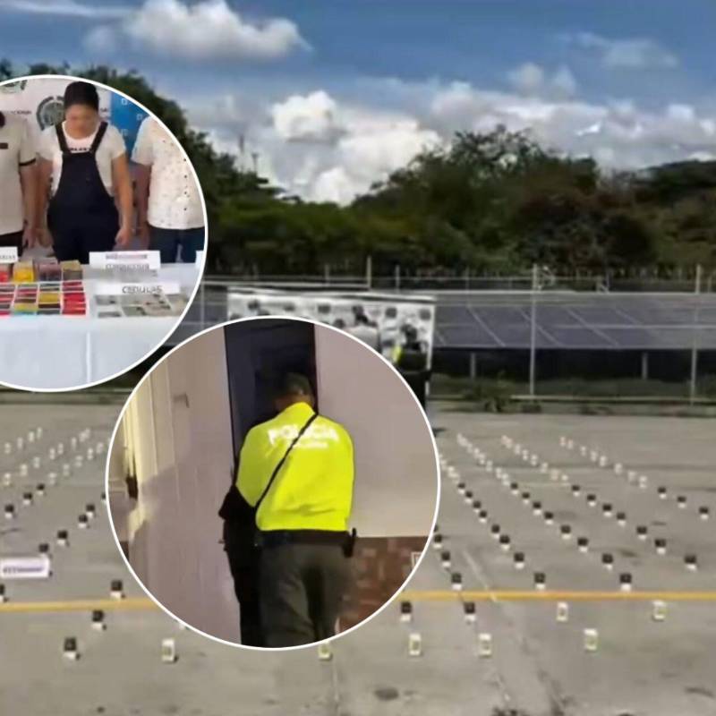 El operativo fue coordinado entre Policía Nacional, el Ejército, la Fuerza Aeroespacial, la Fiscalía y las administraciones local y departamental. Foto: Captura de video MinDefensa