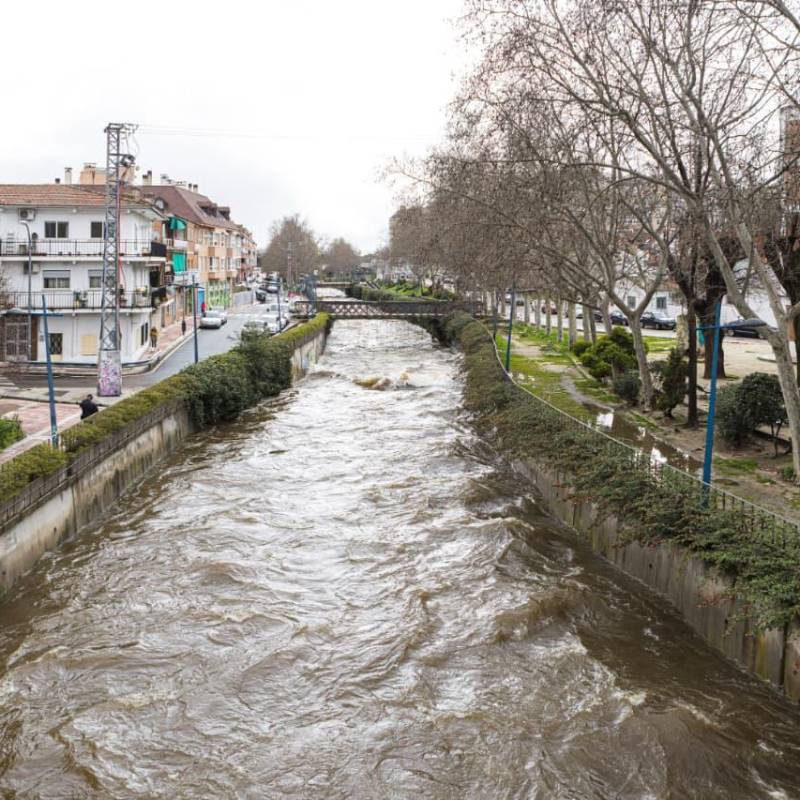 Emergencia en Madrid, España, por las fuertes lluvias. FOTO: Getty