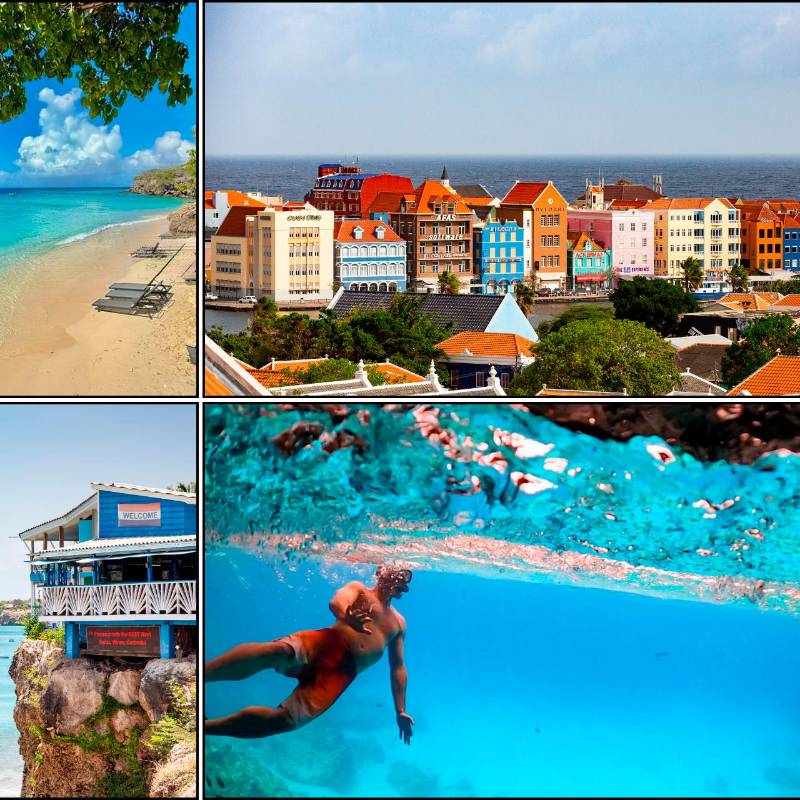 Planes, arquitectura y un mar de muchos colores, así es Curazao, destino turístico del Caribe. FOTOS Cortesía