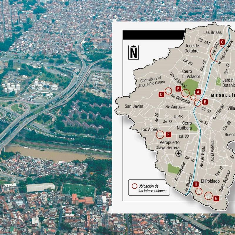 Medellín prioriza un paquete de intervenciones estratégicas para actualizar diseños viales obsoletos y estructurar los corredores clave que conectarán los flujos de las autopistas de cuarta generación con la malla urbana del distrito. FOTO: JULIO HERRERA