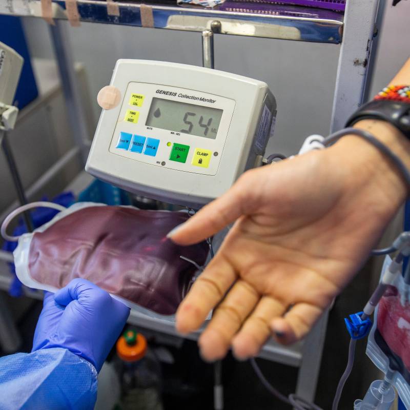 En el último año el Instituto Nacional de Salud (INS) registró cerca de 997.115 donaciones, el sistema de salud del país requería cerca de 1,6 millones de unidades. FOTO: Carlos Velásquez