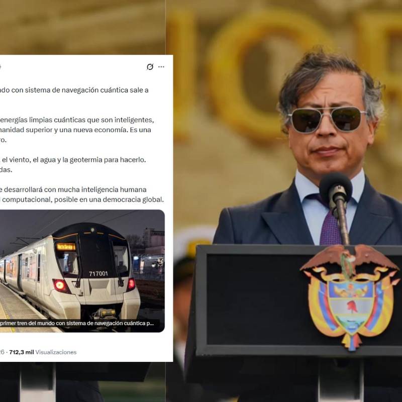 Fact check: Petro y el “tren cuántico en China” que provocó burlas en redes. Foto: Presidencia / captura de pantalla X
