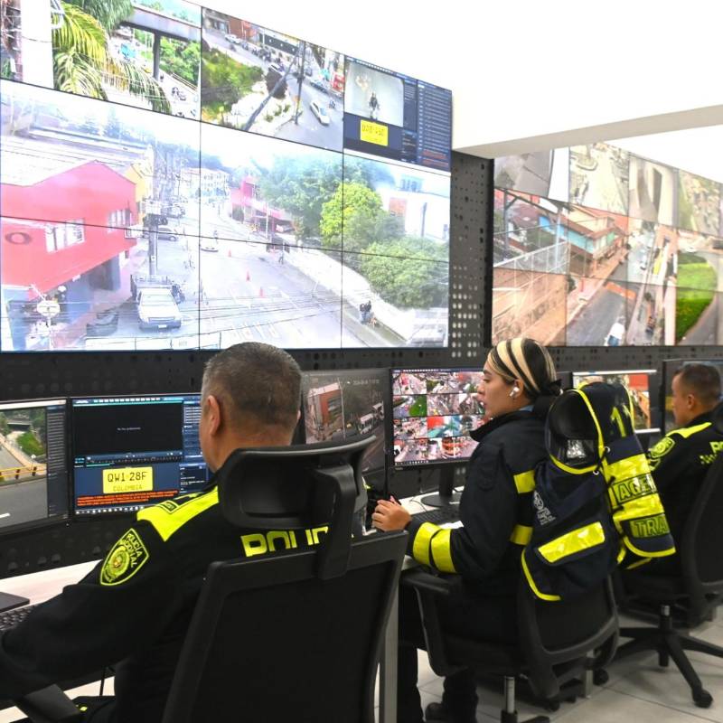 Esta es la Central de Monitoreo de Itagüí donde desde ahora se apoyará también la búsqueda de desaparecidos. FOTO: Cortesía