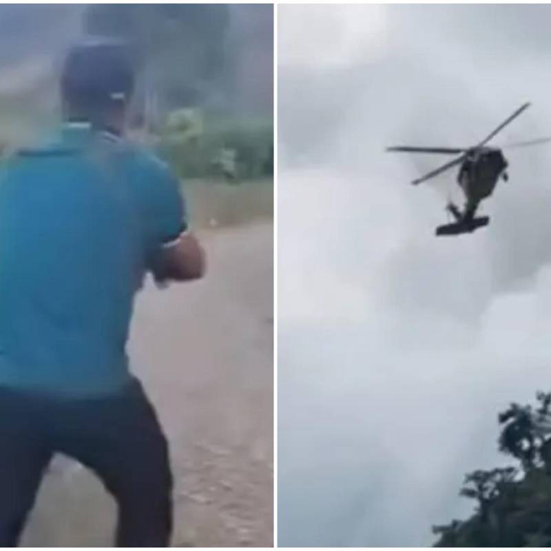 Un saldo de siete militares lesionados y dos presuntos integrantes de disidencias armadas muertos deja hasta el momento una intensa operación del Ejército Nacional en la vereda Juntas, corregimiento de Huisitó. FOTO: Tomada de captura de video de redes sociales