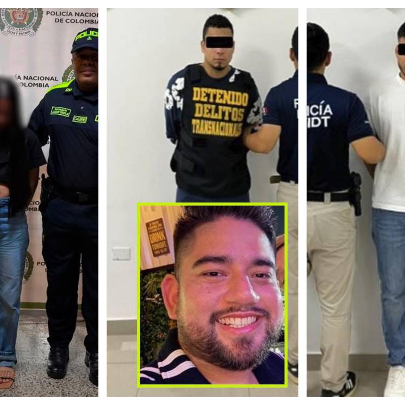 Dos de los detenidos fueron capturados en Perú gracias a la investigación policial. La tercera implicada en la banda fue detenida en Montería. FOTO: Cortesía