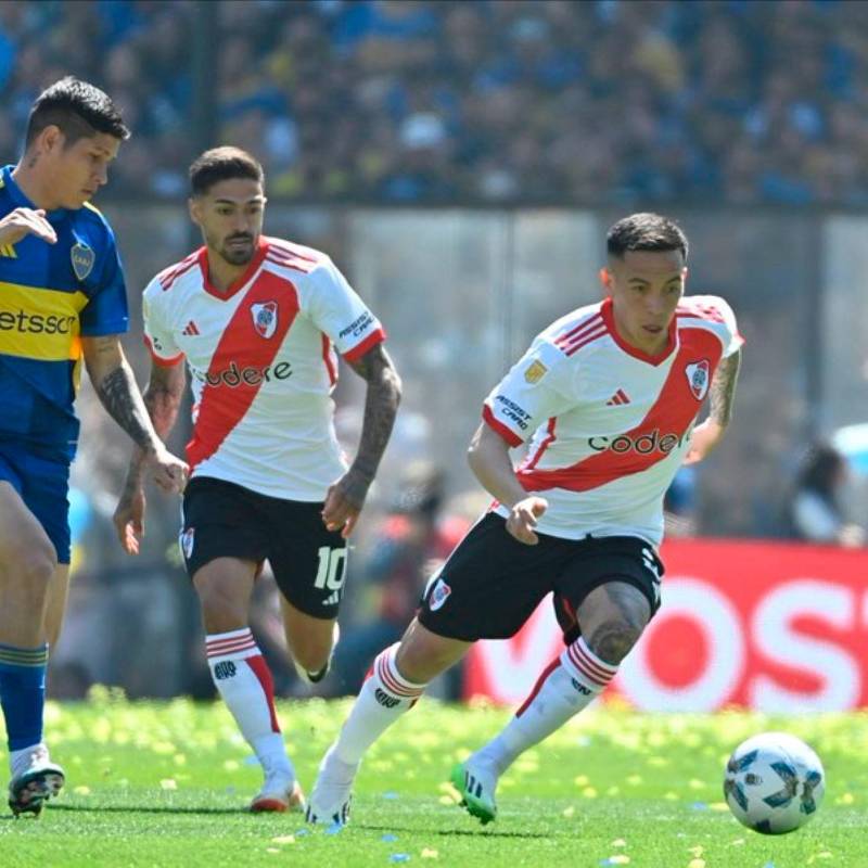River Plate se llevó el clásico ante Boca Juniors con goles de Salomón Rondón y Enzo Díaz. FOTO TOMADA RIVER