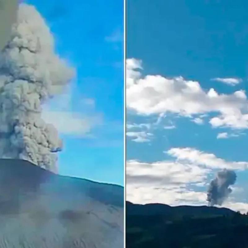 El volcán Puracé redujo su actividad y bajó a alerta amarilla tras casi dos meses en nivel naranja. FOTO: Servicio Geológico Colombiano (SGC)