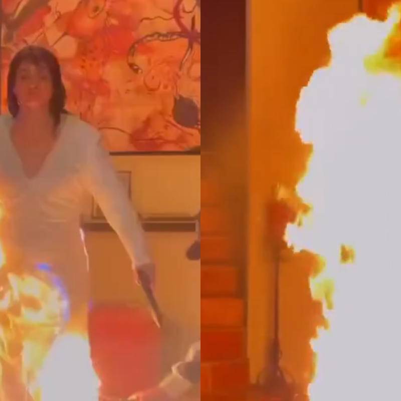 ¿Katy Perry se prendió fuego grabando su nuevo single “Watch It Burn”? El video genera alarma