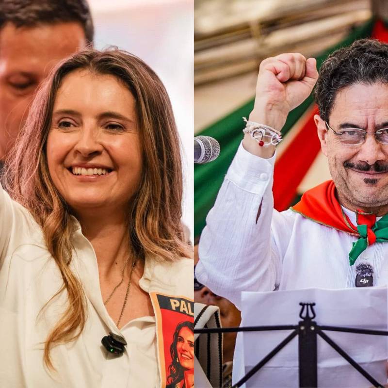 Paloma Valencia e Iván Cepeda se mueven con diferentes estrategias que combinan la consolidación de sus nichos y la búsqueda de votos nuevos. FOTO: Cortesía/Redes sociales.
