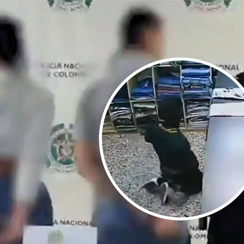 Cámaras de seguridad registraron al niño de 12 años ingresando a un establecimiento comercial en Patio Bonito, Bogotá, durante el hurto. Foto: Policía Nacional / Captura de video