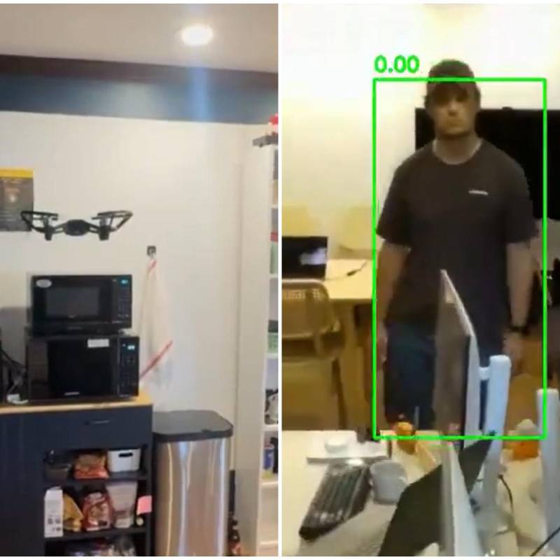 Tras el lanzamiento de GPT-6 Astra, se conoció que la empresa Andon Labs logró combinar eficientemente un dron con la IA para identificar, seguir y encontrar personas específicas. FOTO: Captura de video de redes sociales de @andonlabs