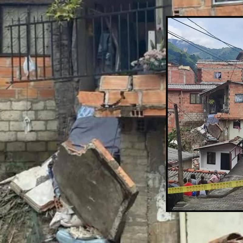 Así quedó la vivienda afectada ubicada en el barrio Obrero de Ciudad Bolívar. FOTO: Imagen tomada de redes