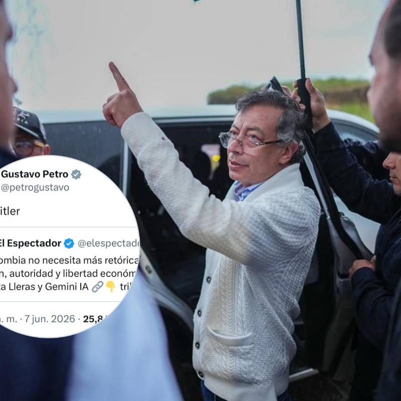 La publicación de la frase “Heil Hitler” por parte del presidente Gustavo Petro en su cuenta de X desató una controversia internacional que llegó hasta las Naciones Unidas. FOTO: PRESIDENCIA y X