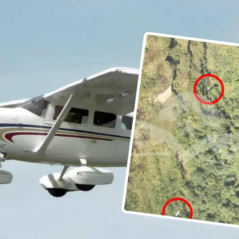 Las labores de búsqueda de la aeronave continúan en una zona montañosa de Chocó y Risaralda. Foto: Adrian Pingstone / @FuerzaAereaCol