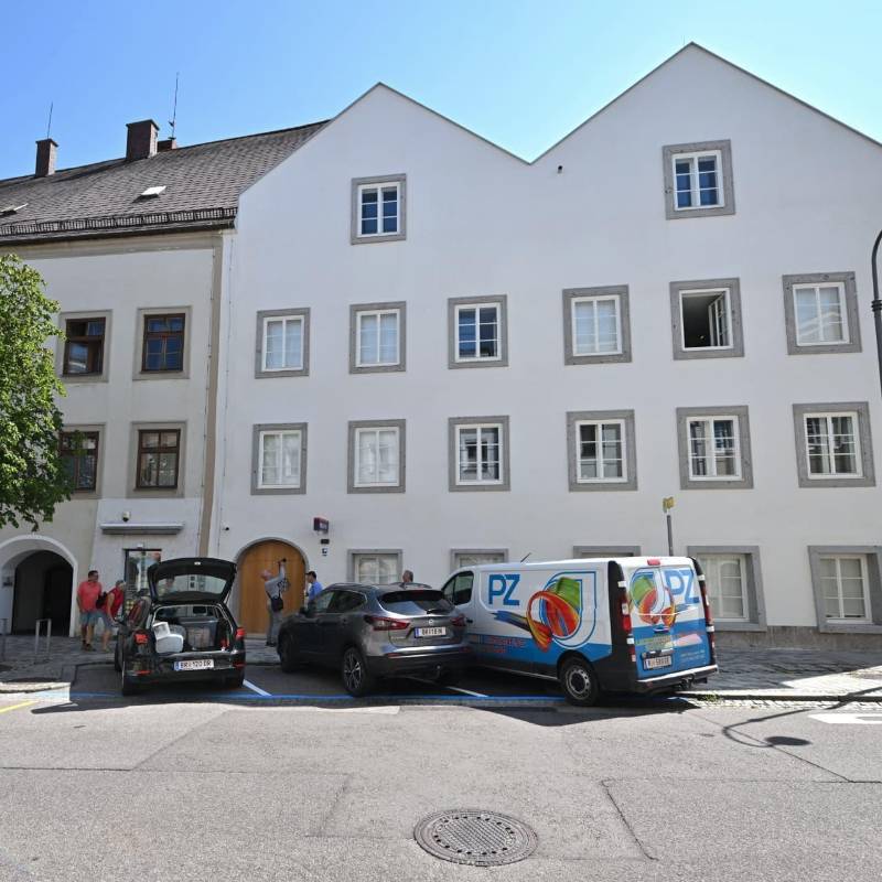 La casa natal de Adolf Hitler se convirtió en una comisaría en Austria. FOTO: AFP 