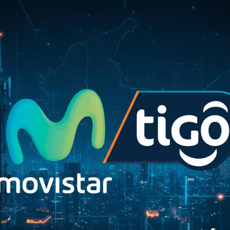 La operación consiste en que el accionista de Tigo, la empresa Millicom, adquirirá las acciones de Movistar, formando parte del mismo grupo empresarial y, en la práctica, dejando de ser competidores directos en varios mercados. FOTO: Generada por IA