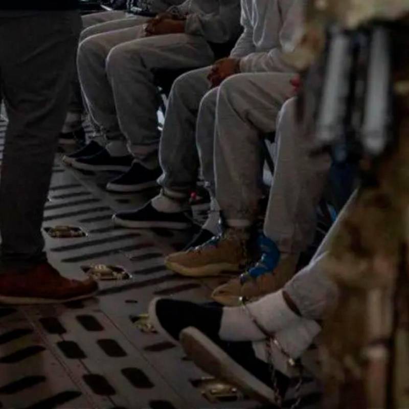 El ICE ha arrestado a 66.463 personas y deportado a 65.682 desde que Trump regresó a la Casa Blanca. Imagen de referencia. FOTO: Tomada de X @SEC_NOEM