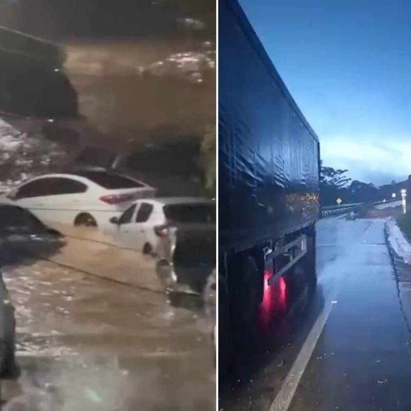 Una emergencia invernal se registró en la madrugada de este lunes en el municipio de Melgar, Tolima. FOTOS: Capturas de video