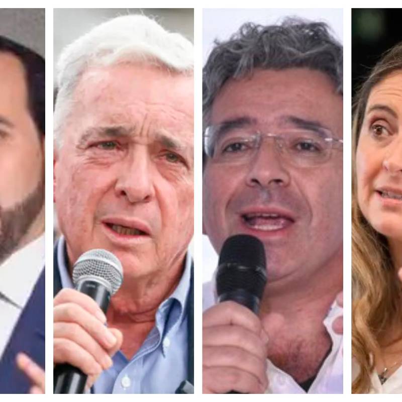 El cruce de señalamientos giró en torno a la polarización Petro-Uribe y dejó en duda posibles apoyos de cara a una eventual segunda vuelta. FOTO: COLPRENSA-EL COLOMBIANO