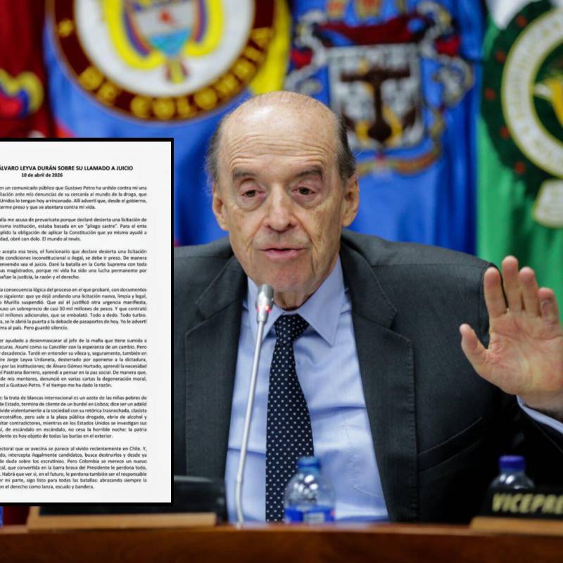 El excanciller publicó una nueva carta en medio del llamado a juicio por parte de la Fiscalía. FOTOS: Colprensa y @AlvaroLeyva