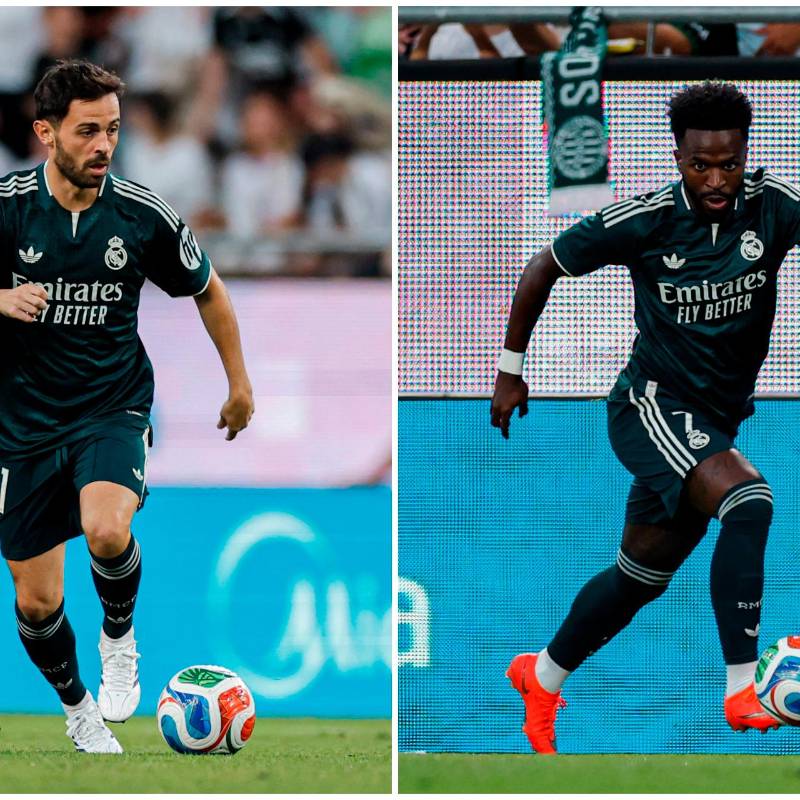 Bernardo Silva y Vinicius, las dos grandes novedades del Real Madrid frente a Ferencvaros. FOTOS: X Real Madrid