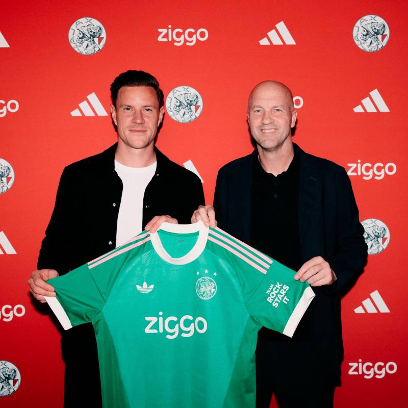 Marc-André Ter Stegen y Jordi Cruyff. FOTO: X AFC Ajax
