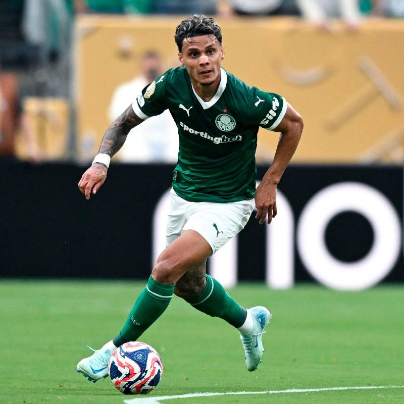 Richard Ríos, del Palmeiras brasileño, ha sido uno de los jugadores colombianos con mejor rendimiento hasta ahora en el Mundial de Clubes. FOTO: GETTY