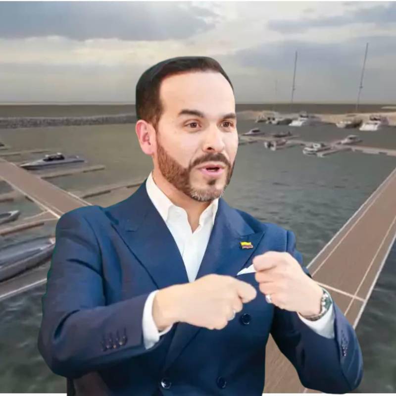 El presidente Abelardo de la Espriella hablará en Riohacha del proyecto de la marina para la ciudad, una deuda pendiente. Foto: Cortesía/EL COLOMBIANO.