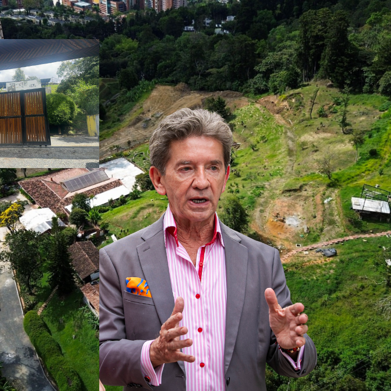 El exgobernador Luis Pérez y su familia son los propietarios del lote Las Brisas, ubicado en Las Palmas. FOTOS: Manuel Saldarriaga, Jaime Pérez y cortesía Corantioquia