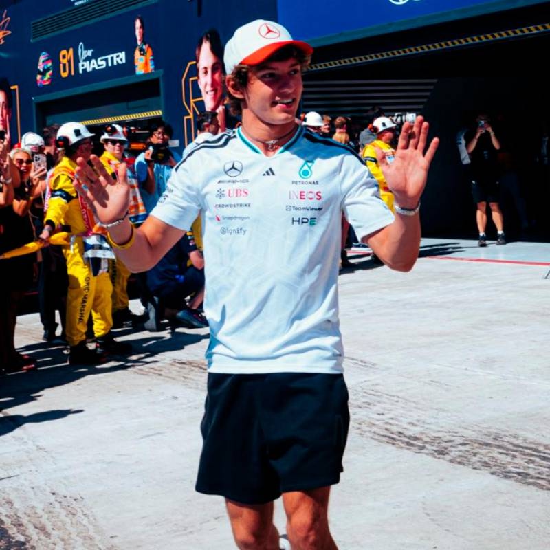 Andrea Kimi Antonelli, joven líder la F1 en 2026. FOTO: X MercedesAMGF1
