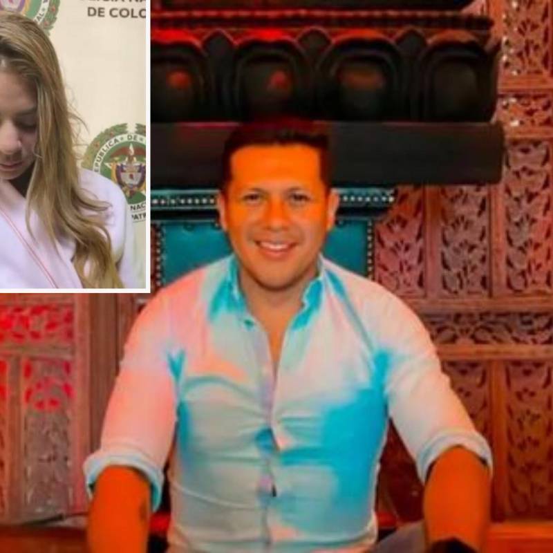 Adelante, la mujer condenada. Atrás, el ciudadano ecuatoriano asesinado. FOTO: Cortesía