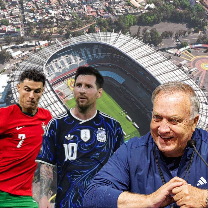Cristiano Ronaldo, Lionel Messi, Dick Advocaat y el estadio Azteca pueden ser los protagonistas de las históricas marcas que se rompan en este mundial. Fotos: AFP y Getty Images