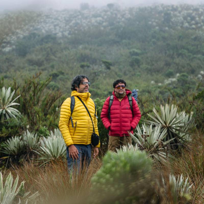 Mateo Hernández y Andrés Cepeda en este documental que se podrá ver este fin de semana en todo el país. FOTO: Cortesía Caracol TV Mario Acevedo