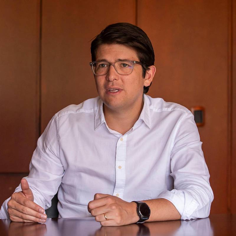 El senador y precandidato presidencial del Centro Democrático, Miguel Uribe Turbay. FOTO Camilo Suárez