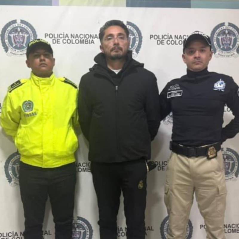 Gerley Sánchez, señalado de lavar 885.000 millones de pesos para el ELN, fue extraditado desde España. Foto: Fiscalía