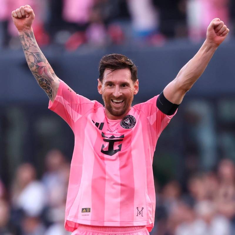 El futbolista argentino Lionel Messi es la gran figura del Inter de Miami que se enfrentará con Atlético Nacional. Foto: Getty