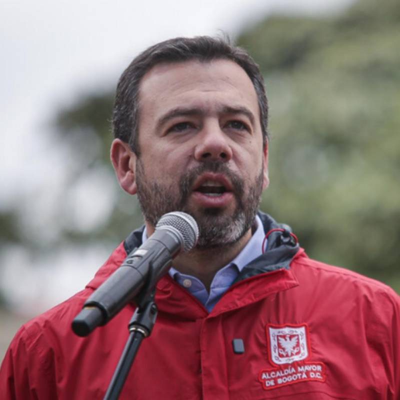 Carlos Fernando Galán, alcalde de Bogotá, aseguró que la Policía en la capital enfrenta complicaciones para acceder a información de cámaras de seguridad privadas en ciertas zonas de la ciudad. Foto: Colprensa. 