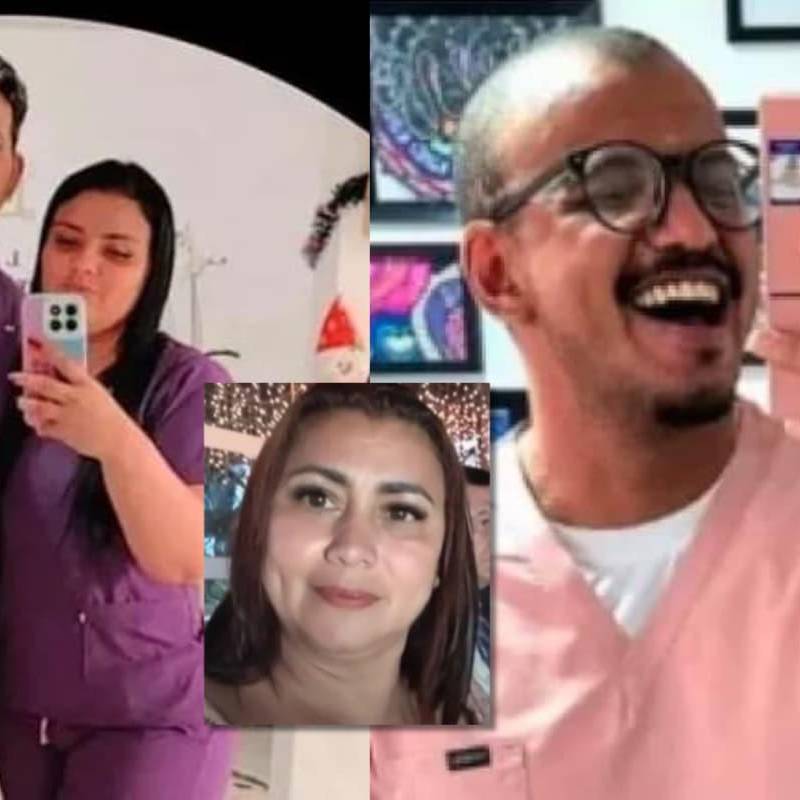 Estos son los tres administradores del centro estético ilegal Beauty Láser M.L., señalado por la desaparición de Yulixa Toloza tras un procedimiento estético en Bogotá. FOTO: Redes sociales.