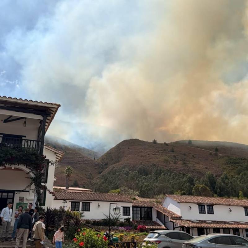 Se agrava emergencia en Boyacá por incendio forestal que completa más de 18 horas. Foto: El Colombiano.