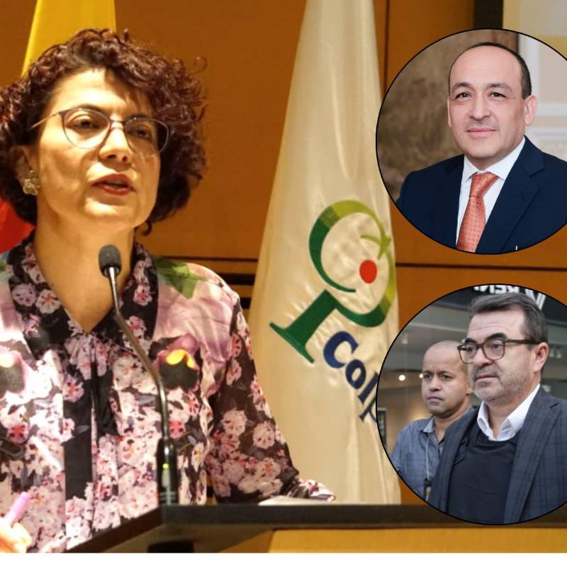 Irma Solangel Torres, mencionada en el escándalo de la UNGRD. Foto: Colprensa y redes sociales. Arriba. Vladimir Fernández, abajo, Olmedo López.