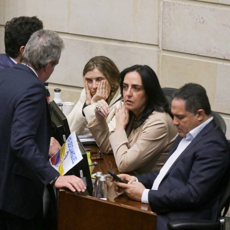 El partido de oposición Centro Democrático indicó que no asistirá a la sesión plenaria de la Cámara de Representantes de este sábado. Tampoco asistió a la sesión del viernes. Foto: Colprensa