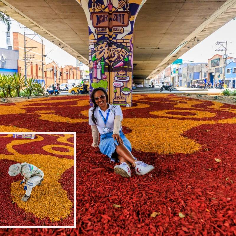 Así quedó el puente de la Avenida Guayabal con la Calle 10 tras la intervención de la Alcaldía. FOTO: Cortesía