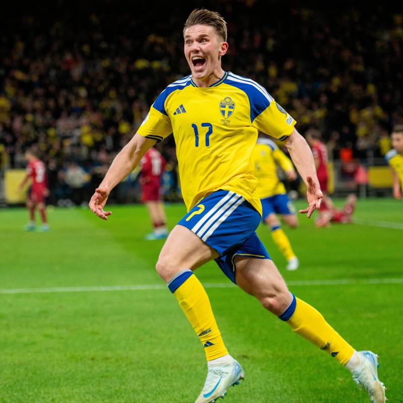 Vyktor Gyokeres fue fichado por el Arsenal en julio de 2025 por 65.8 millones de euros desde el Sporting de Lisboa. Acumula 19 goles en 32 presencias con el seleccionado sueco. FOTO: GETTY