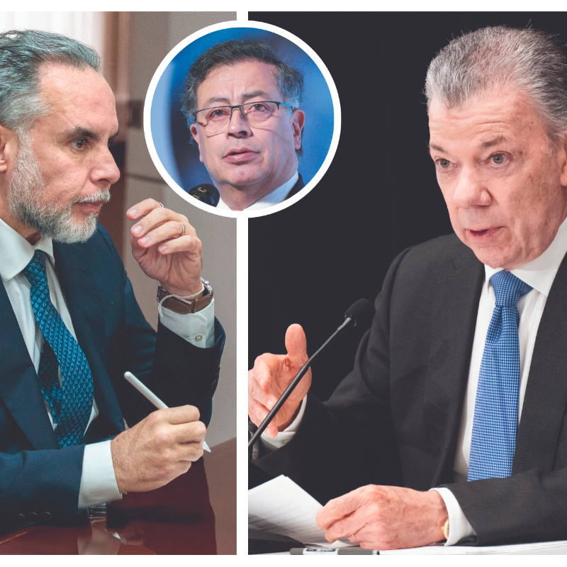 Como senador de La U, colectividad que avaló a Santos a la Presidencia, Benedetti fue uno de los más efectivos operadores políticos del entonces mandatario. La paz fue una de sus banderas comunes. FOTO Presidencia y AFP