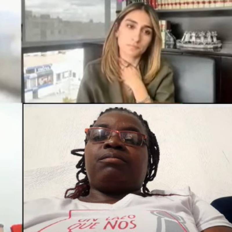 Fabiola Perea, otra trabajadora de Laura Sarabia, víctima de interceptaciones ilegales. Foto: captura de video