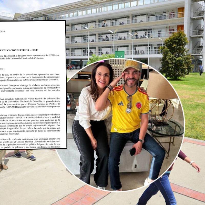 La ministra de Educación designada, Viviane Morales, envió una carta dirigida al Cesu pidiendo postergar la elección de su representante ante el Consejo Superior Universitario de la Universidad Nacional por presuntas anomalías en la elección de su terna. Fotos: Colprensa y @MoralesViviane